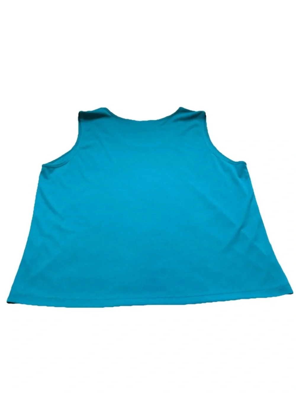 Antthony Original Women’s Size 1X Spring Pullover Turquoise Wide Strap Tank Top - Picture 6 of 10
